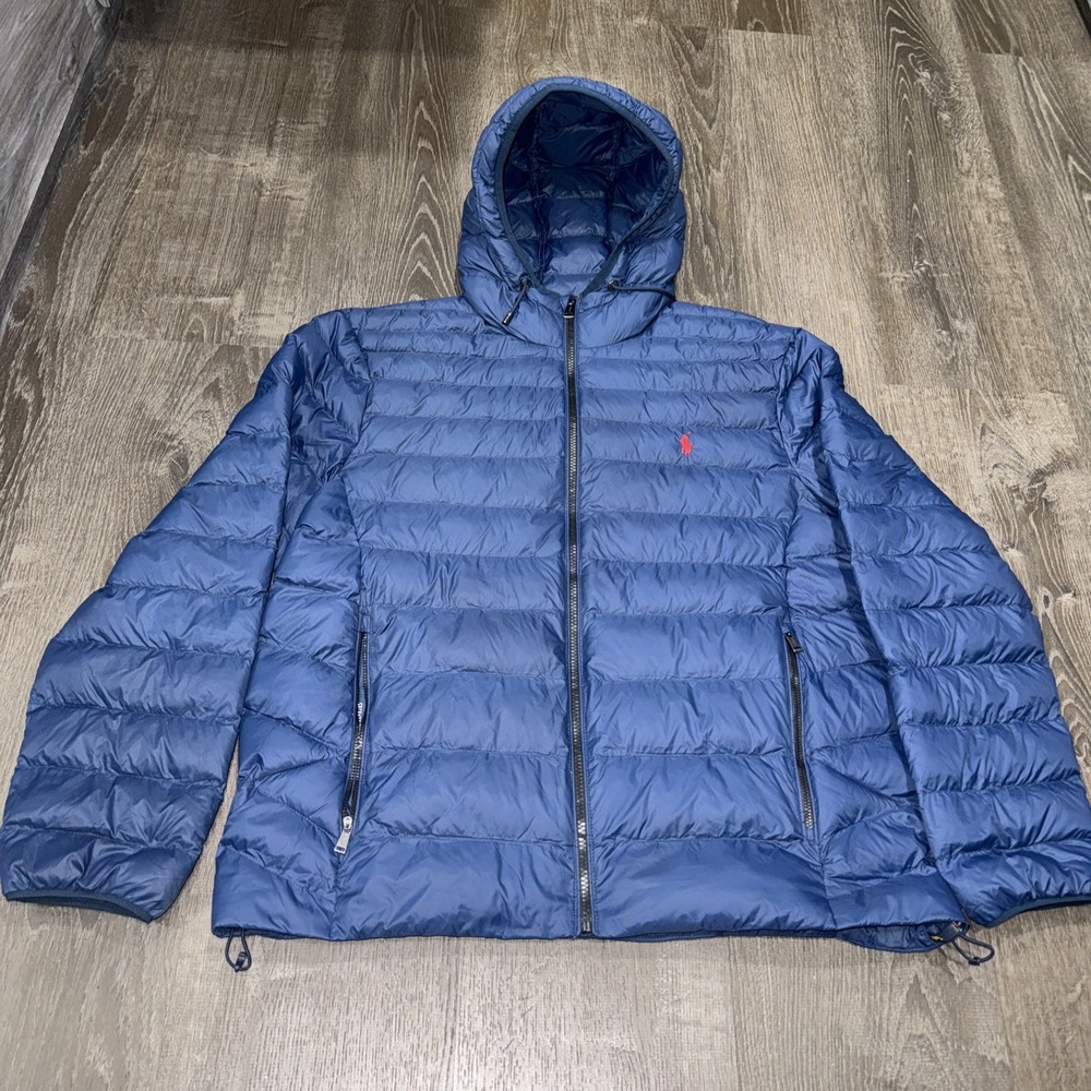 NWOT Polo Ralph Lauren The Colden Insulted Packable Puffer Hooded Jacket Men XL